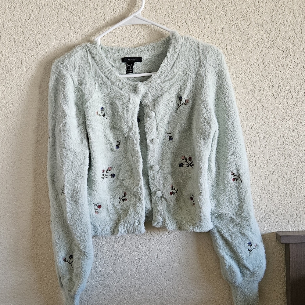 Floral Embroidered Women Sweater